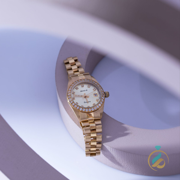 ساعت طلا ژنو نگیندار