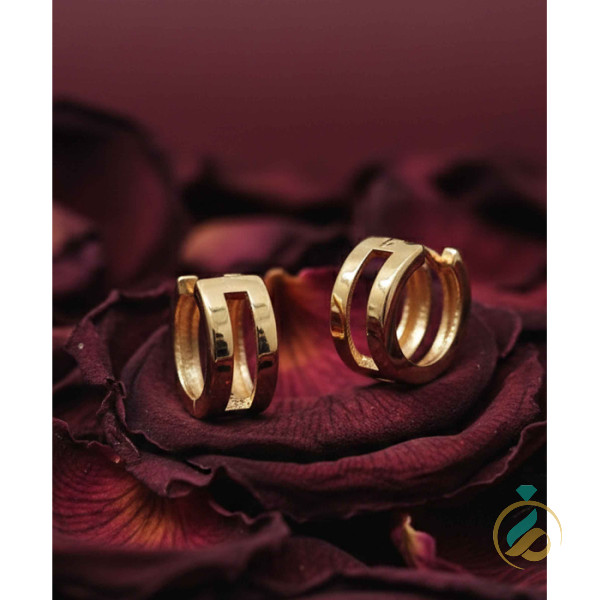 گوشواره حلقه‌ای طلا کوچک