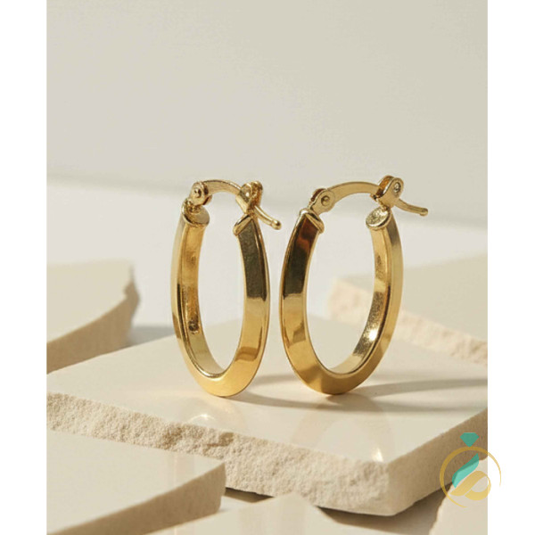 گوشواره طلا  ساده حلقه‌ای
