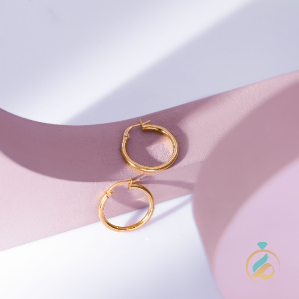 گوشواره طلا حلقه آذین