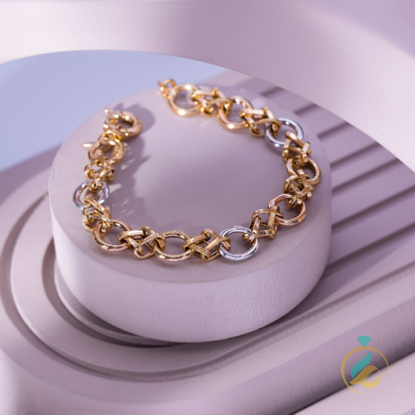 دستبند طلا زنجیر آنیاس