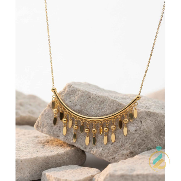 گردنبند طلا آویزدار پولک