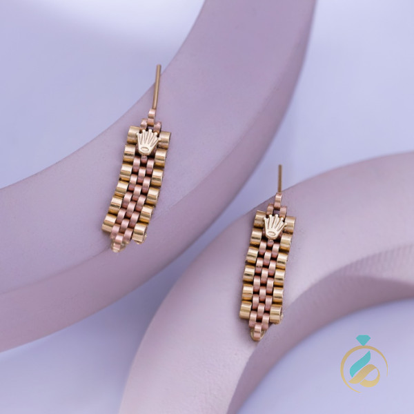 گوشواره طلا رولکسی میخ