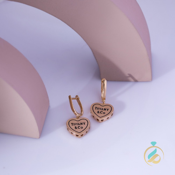 گوشواره طلا قلب تیفانی