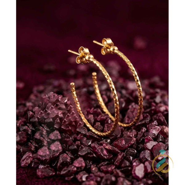 گوشواره طلا حلقه ای ظریف
