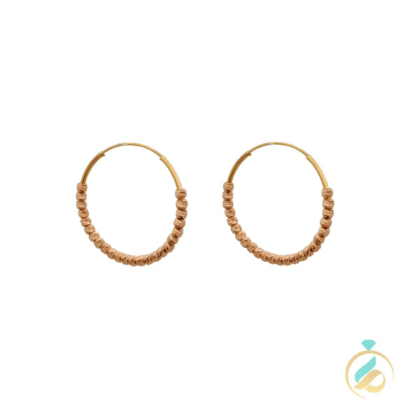 گوشواره طلا حلقه ای-دنیز