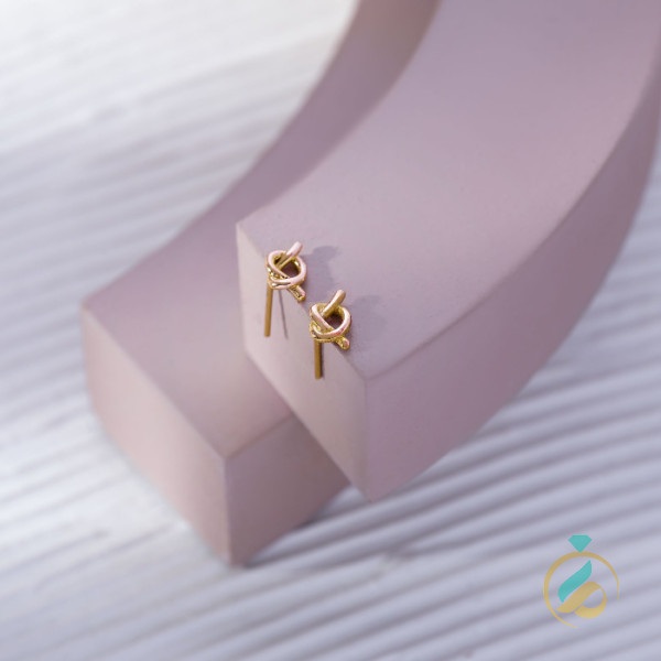 گوشواره طلا گره میخ