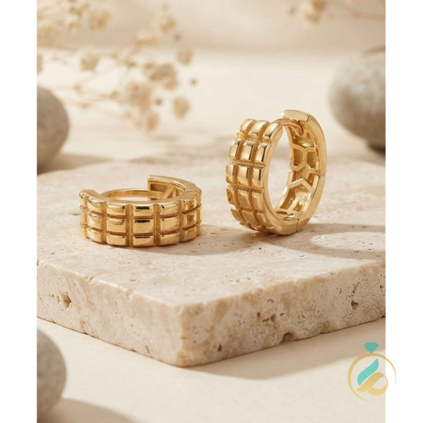 گوشواره حلقه ای کوچک محکم