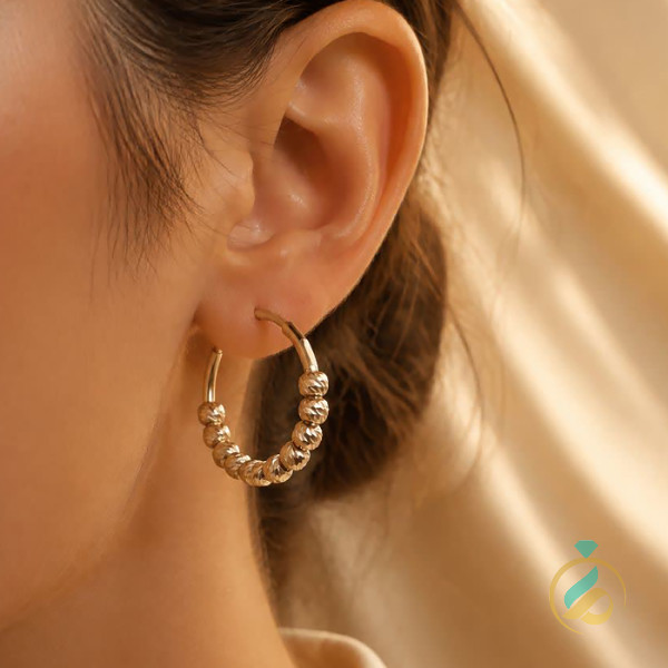 گوشواره طلا حلقه ای آلبرنادو