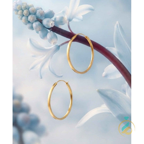 گوشواره حلقه ای ساده بزرگ