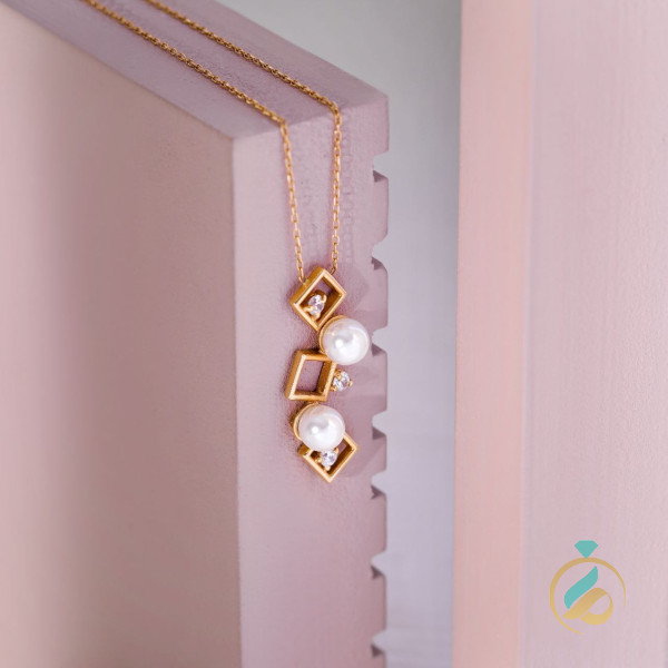 گردنبند طلا مروارید ژیوا