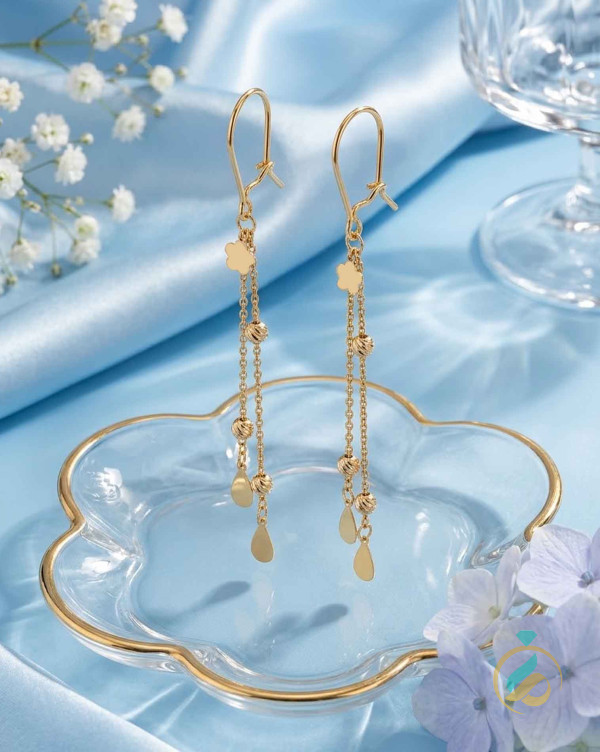 گوشواره آویز طلا مانیا