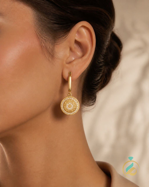 گوشواره طلا آوا دایره