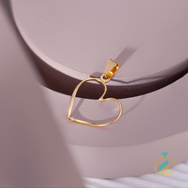 مدال طلا قلب مینیمال