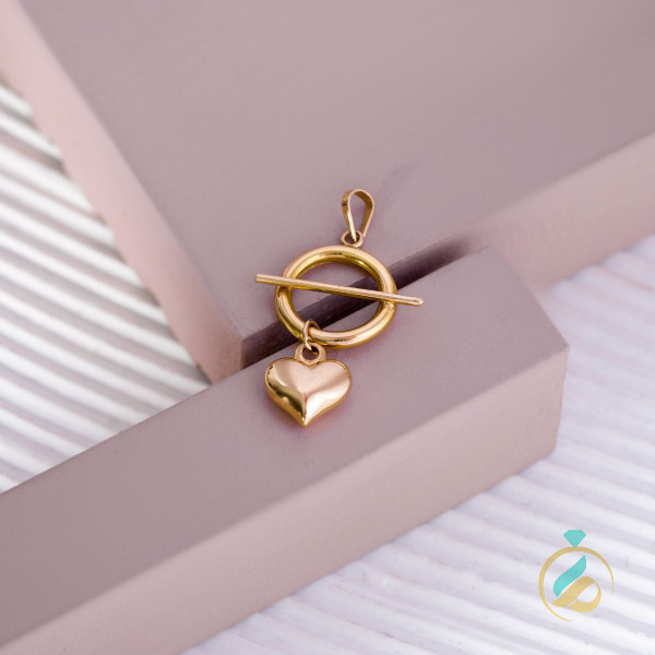 مدال آویز قلب گره