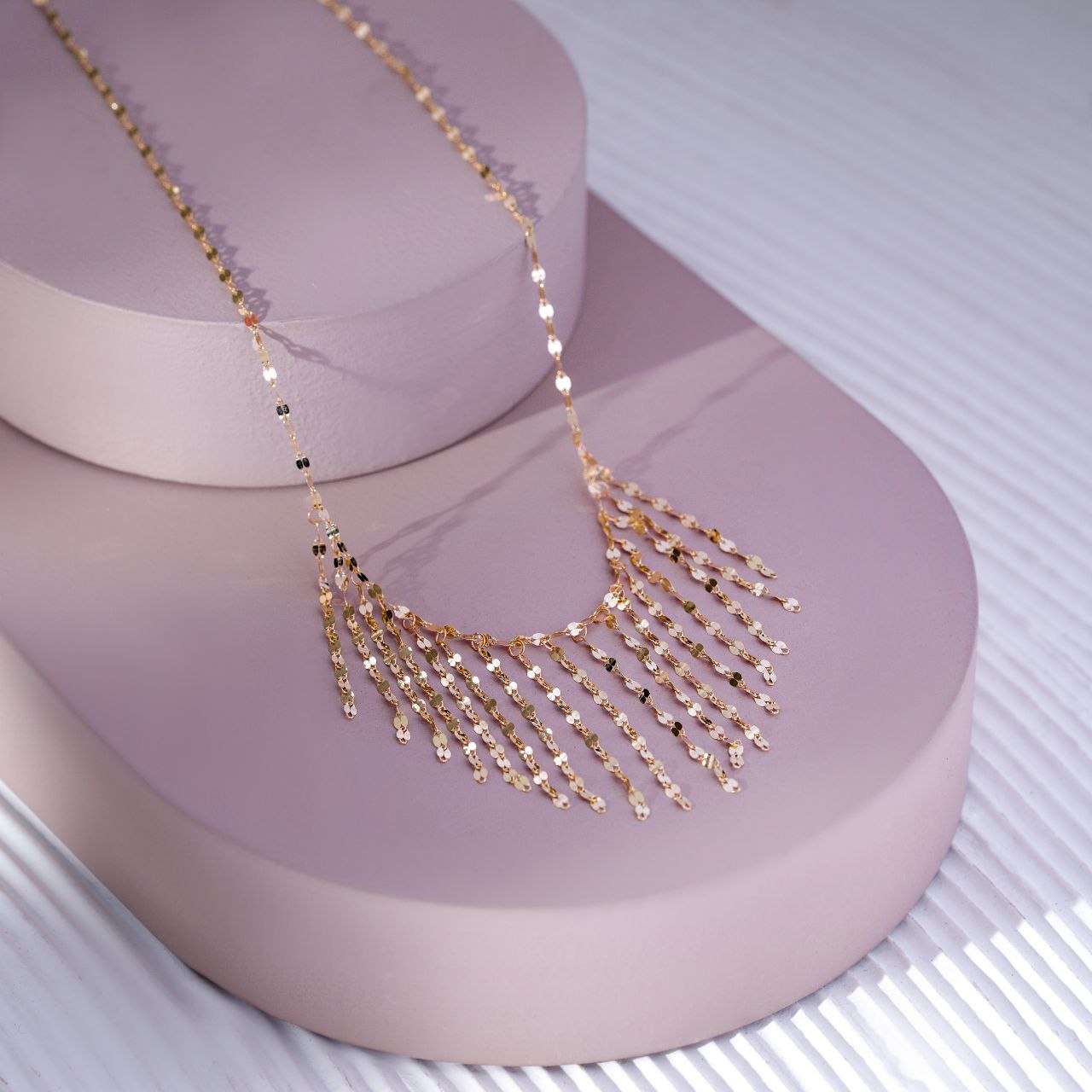 گردنبند طلا آبشار نور