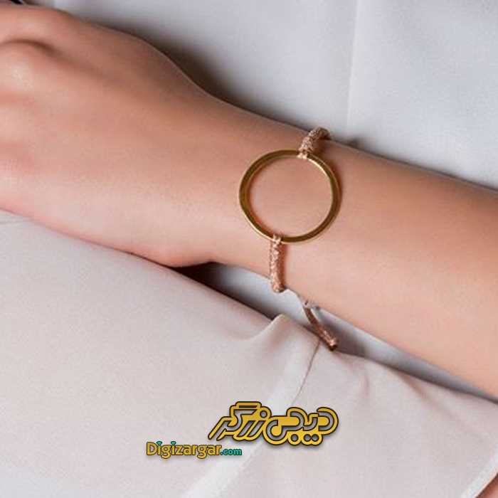 دستبند طلا اسپرت دایره