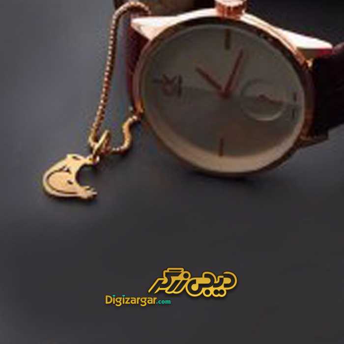 آویز ساعت طلا پرنده