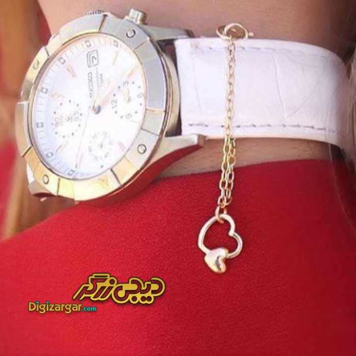 آویز ساعت طلا قلب