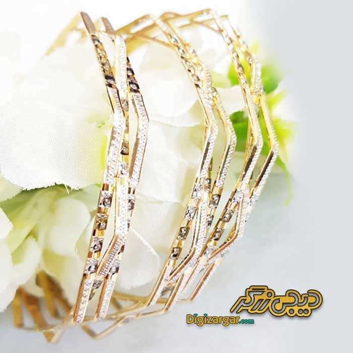 النگو طلا تراش 3 تایی