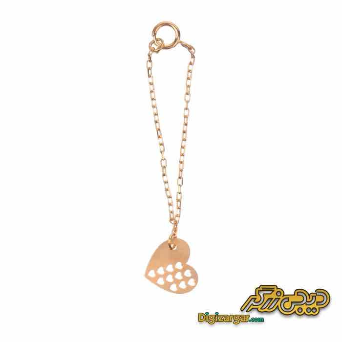 آویز ساعت طلا قلب