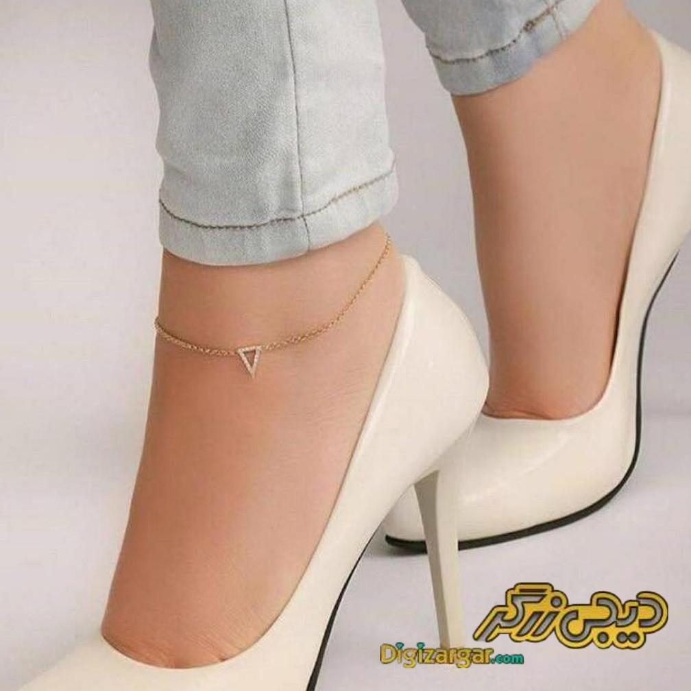 پابند طلا زنانه مثلث