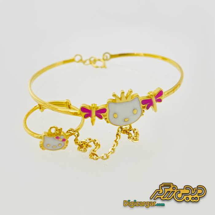 تمیمه طلا بچگانه کیتی