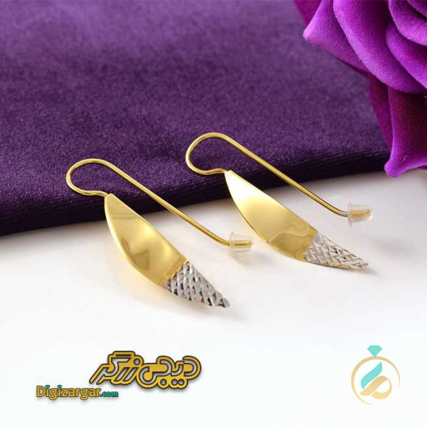 گوشواره طلا سه وجهی