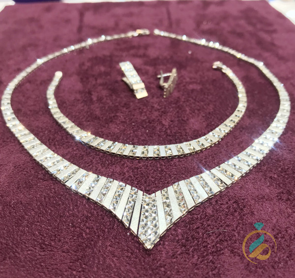 سرویس طلا سفید تراش