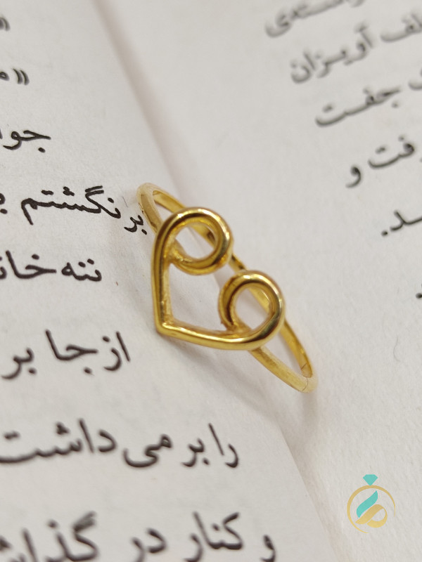انگشتر طلا لیبرا قلب