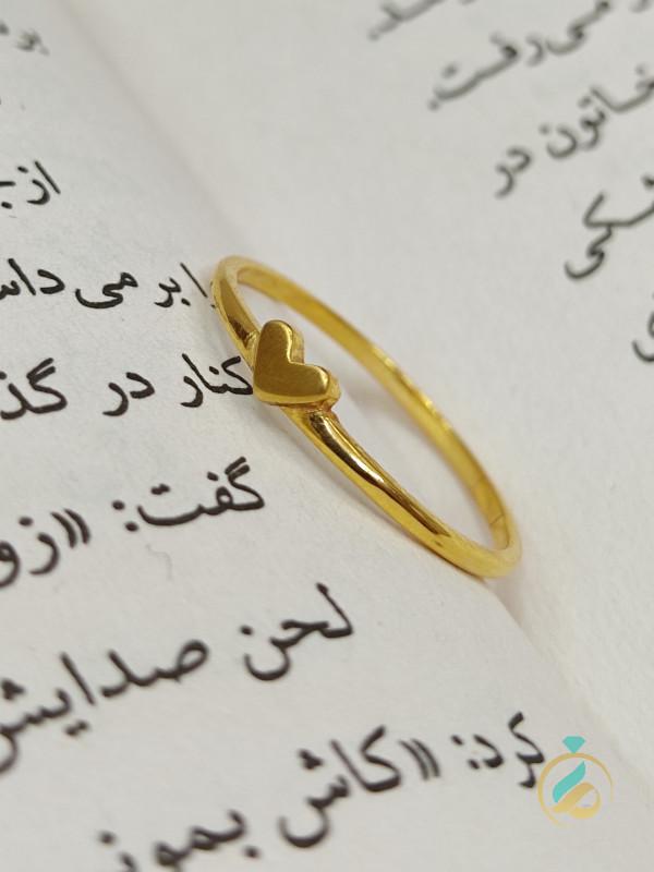 انگشتر طلا دخترانه قلب
