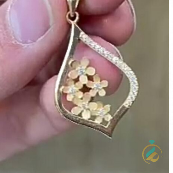 مدال طلا گل