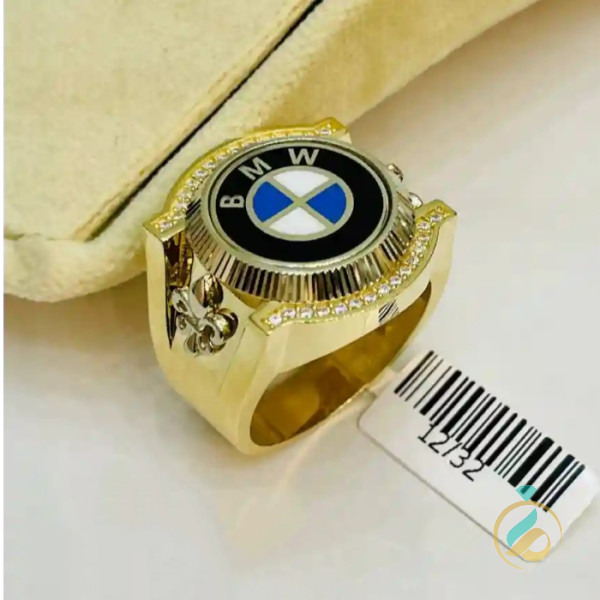 انگشتر طلا مردانه BMW