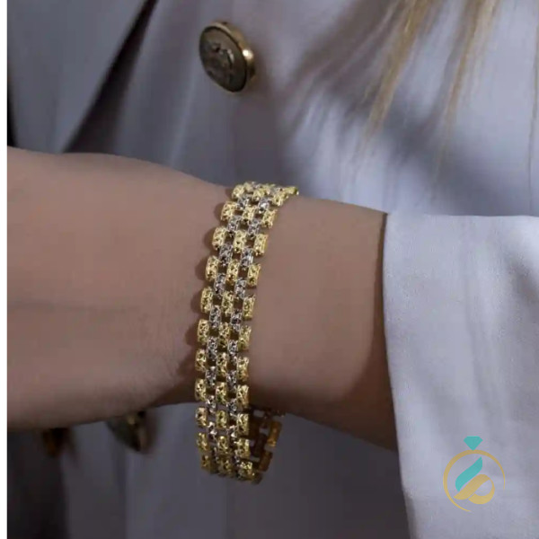 دستبند طلا لمه