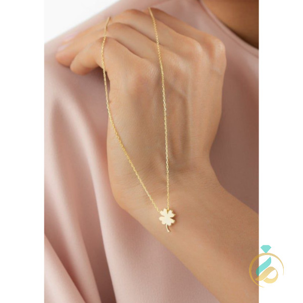 گردنبند طلا شبدر چهار برگ