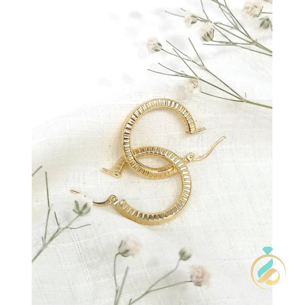 گوشواره طلا حلقه ای لوکس جدید