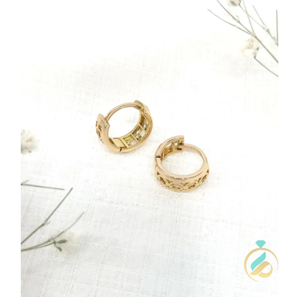 گوشواره حلقه ای مشبک