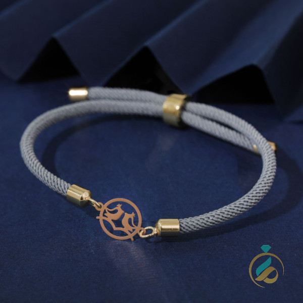 دستبند نخی طلا مرغ عاشق