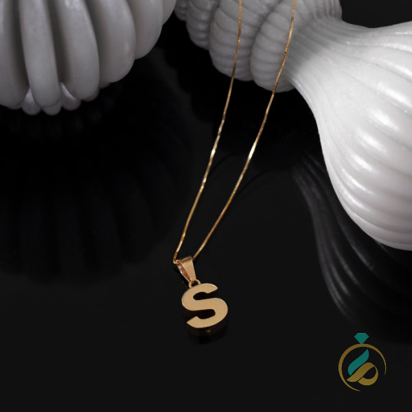 گردنبند آویز حرف S