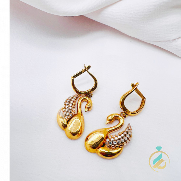 گوشواره طلا سواروسکی یکتاخواه