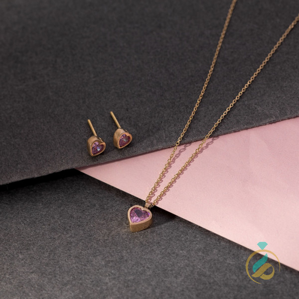 نیمست طلا قلب یاسی