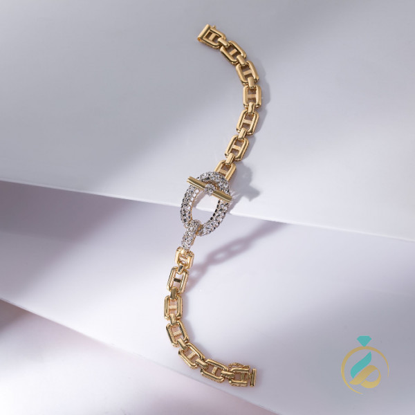 دستبند هرمس طلای دوچرخه ای