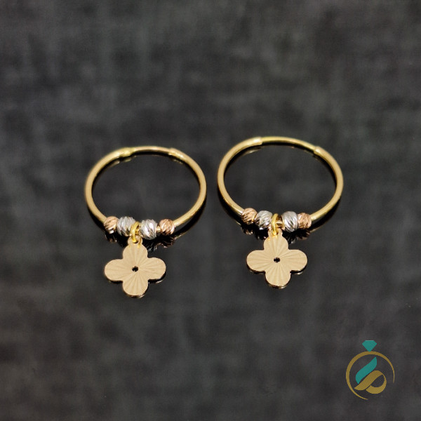 گوشواره حلقه ای گوی دار