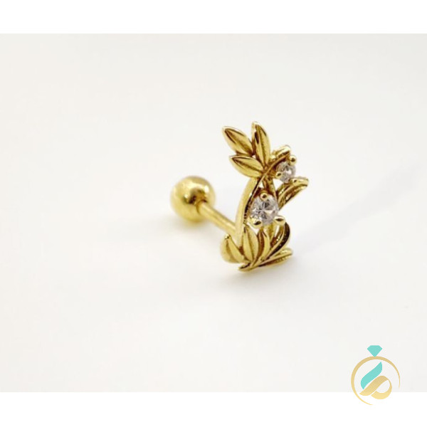 پیرسینگ طلای نگیندار ماتلید