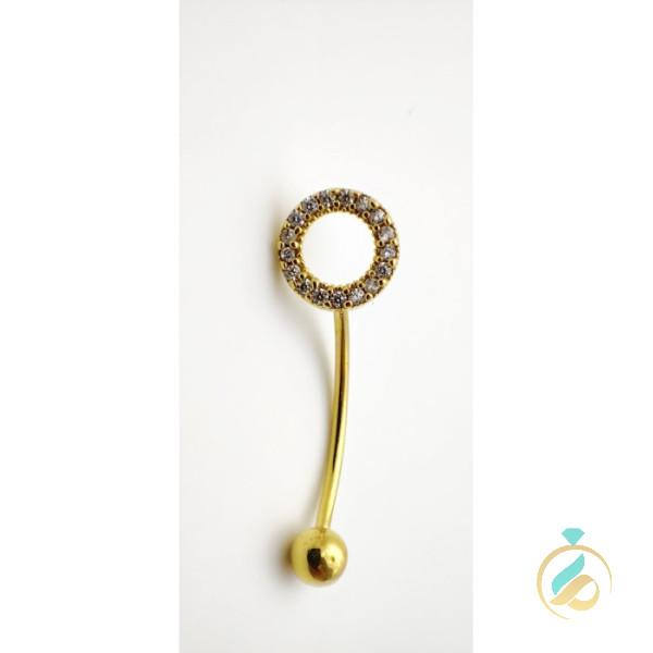 پیرسینگ طلای حلقه ی ناف