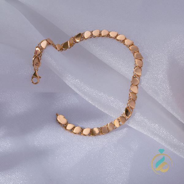 دستبند زنجیری طلا اشک