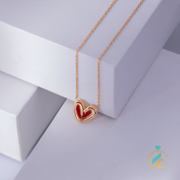 گردنبند مینیمال قلب فانتزی