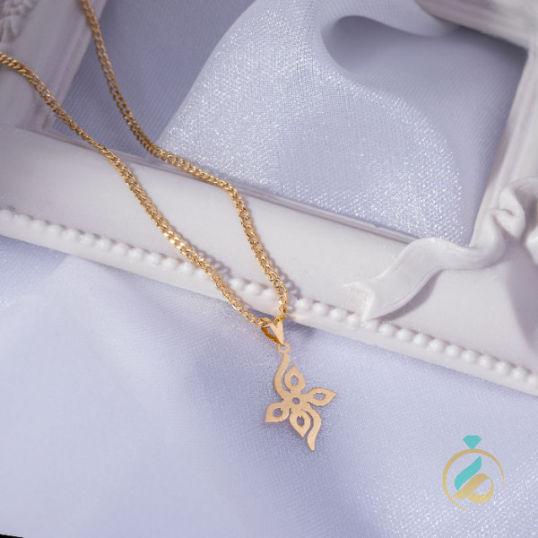 پلاک طلای مینیمال گلرو