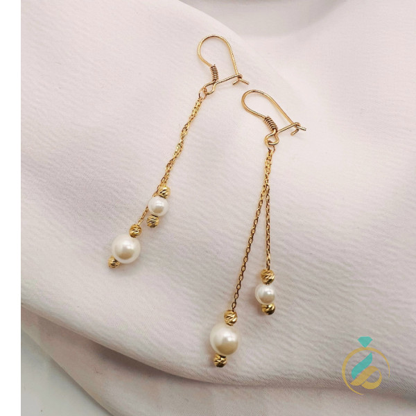 گوشواره طلا مروارید یکتاخواه