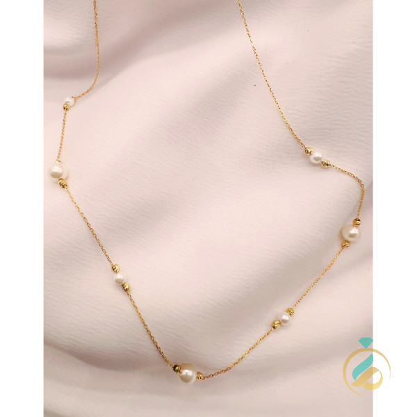 گردنبند طلا مرواریده یکتاخواه
